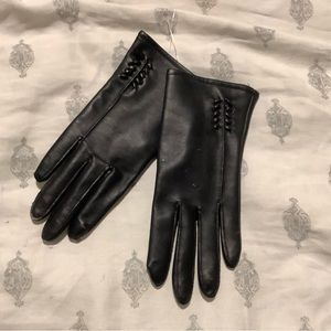 Faux Leather gloves size xxs